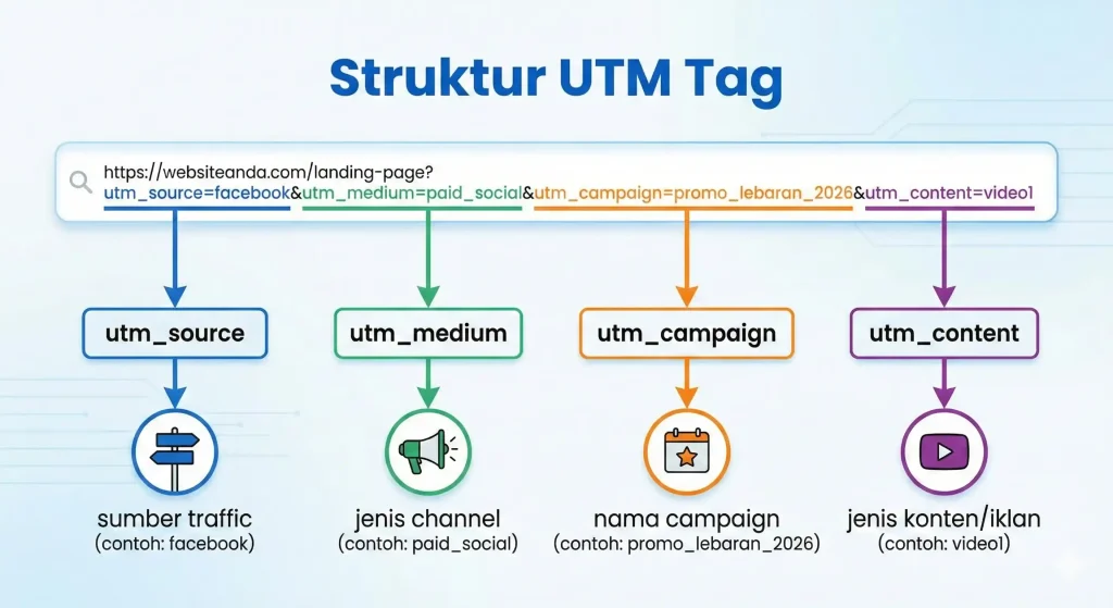 Cara Menggunakan UTM Tag untuk Optimasi Iklan Facebook, Instagram, dan GA4 1 Cara Menggunakan UTM Tag untuk Optimasi Iklan Facebook, Instagram, dan GA4