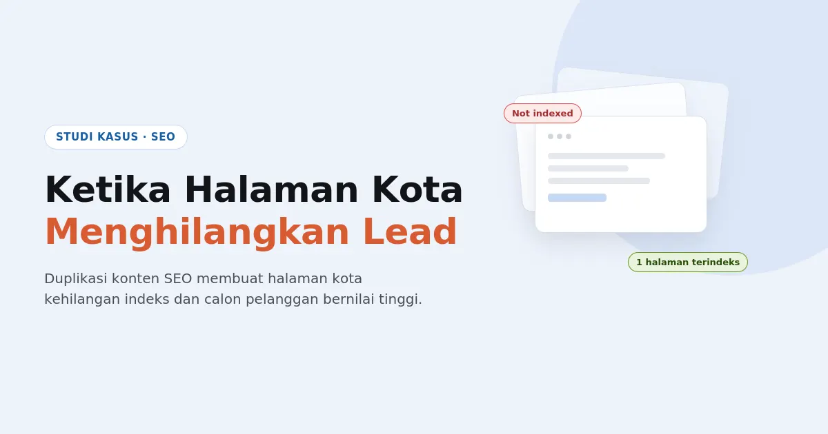 Ketika Halaman Kota Justru Menghilangkan Lead