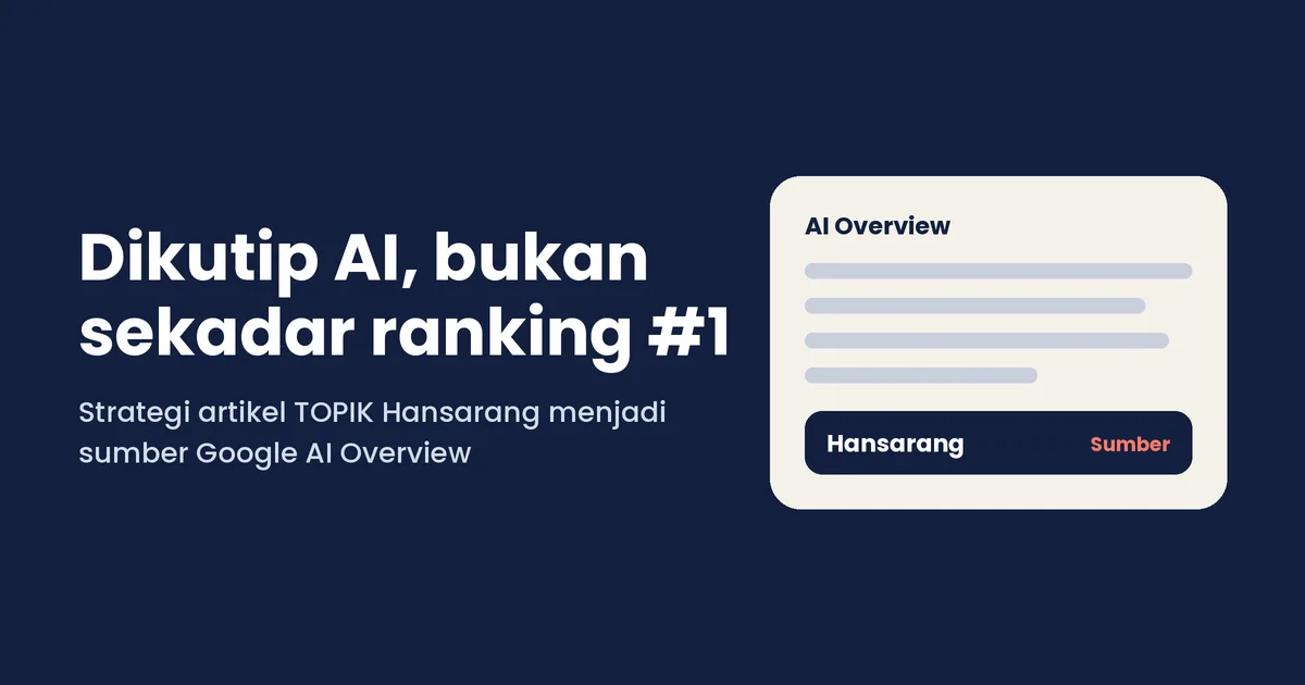 Membenahi Visibility SEO untuk AI Overview - Impacta